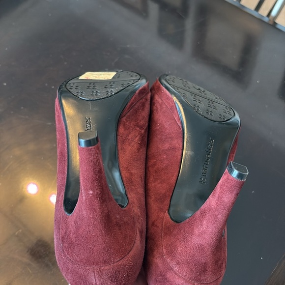 🐆 NWT naturalizer N5 Contour wine suede platform heels Michelle style - Picture 6 of 7